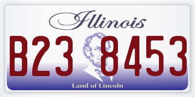 IL license plate B238453