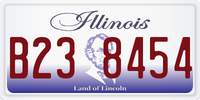 IL license plate B238454