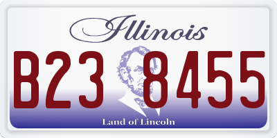 IL license plate B238455
