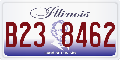 IL license plate B238462