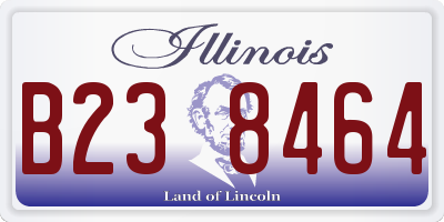 IL license plate B238464
