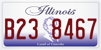 IL license plate B238467