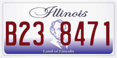 IL license plate B238471