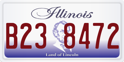 IL license plate B238472