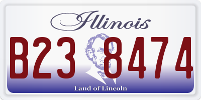 IL license plate B238474