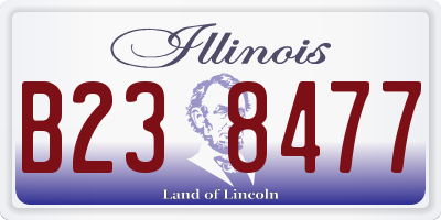 IL license plate B238477