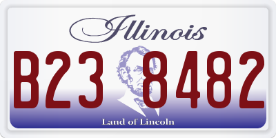IL license plate B238482