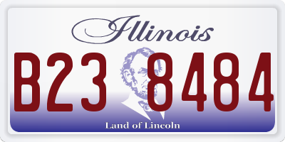 IL license plate B238484