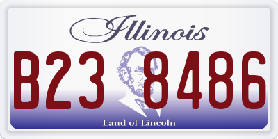IL license plate B238486