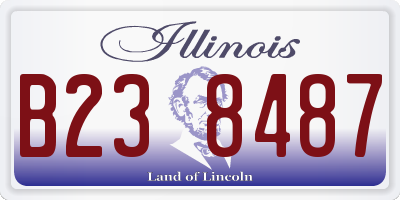 IL license plate B238487