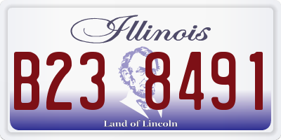 IL license plate B238491