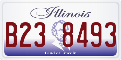 IL license plate B238493