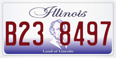 IL license plate B238497