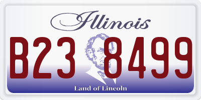 IL license plate B238499
