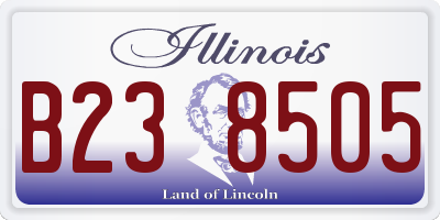 IL license plate B238505