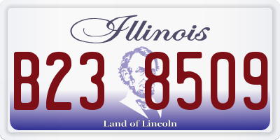 IL license plate B238509