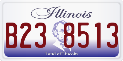 IL license plate B238513