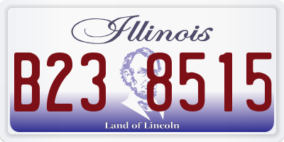 IL license plate B238515