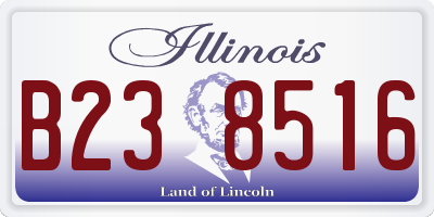 IL license plate B238516