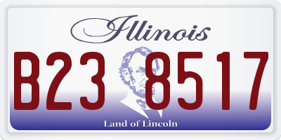 IL license plate B238517