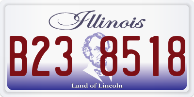 IL license plate B238518