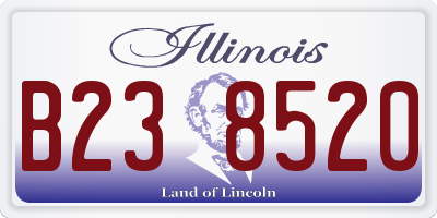 IL license plate B238520
