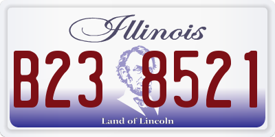 IL license plate B238521