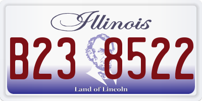 IL license plate B238522
