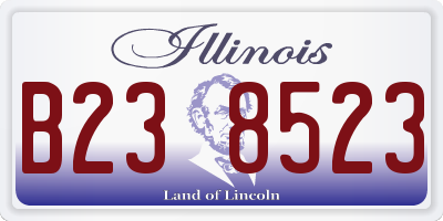 IL license plate B238523