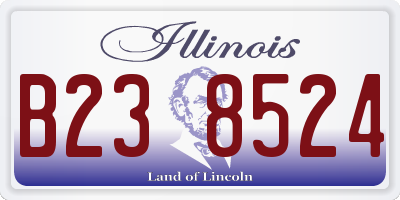IL license plate B238524