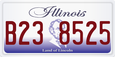 IL license plate B238525