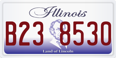 IL license plate B238530