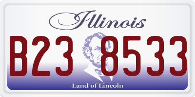 IL license plate B238533