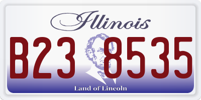 IL license plate B238535