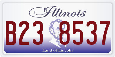 IL license plate B238537