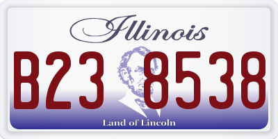 IL license plate B238538