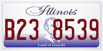IL license plate B238539