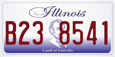 IL license plate B238541