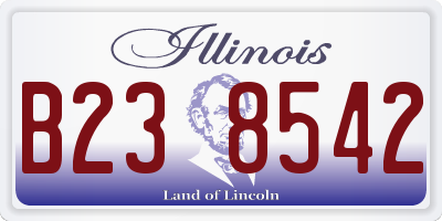 IL license plate B238542