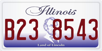 IL license plate B238543