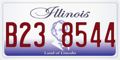 IL license plate B238544