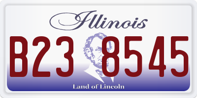 IL license plate B238545