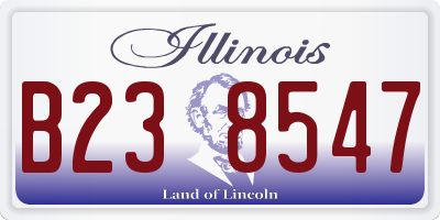 IL license plate B238547