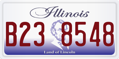 IL license plate B238548