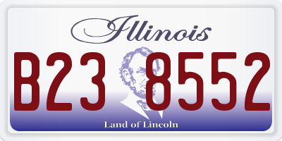 IL license plate B238552