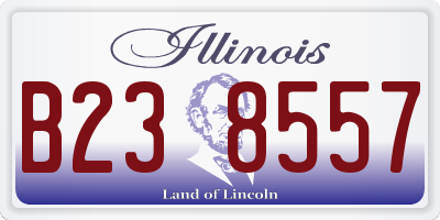 IL license plate B238557