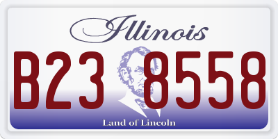 IL license plate B238558