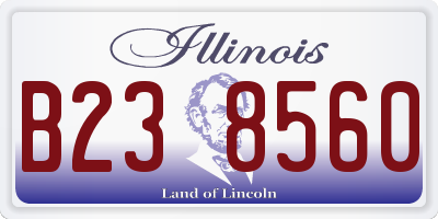 IL license plate B238560