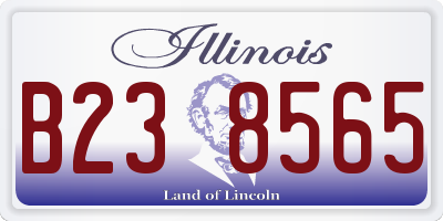 IL license plate B238565