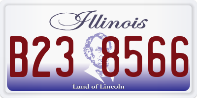 IL license plate B238566